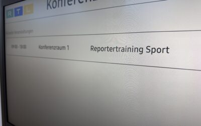 Reportertraining bei RTL